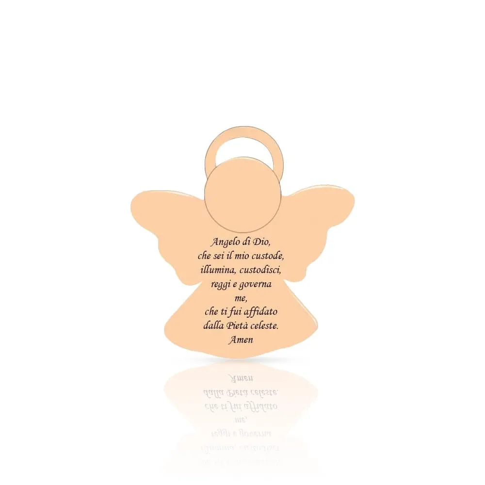 SAGA GIOIELLI® Collana Donna Quadrifoglio Albero Della Vita Family Angelo Custode Coccinella Corno Acciaio Confezione Regalo (ANGELO CUSTODE) - immagine 4