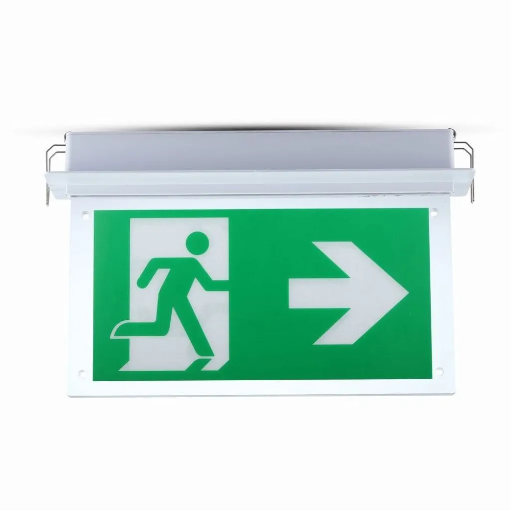 V-TAC PRO Lampada LED Chip Samsung di Emergenza 2W 16LED Montaggio a Incasso 12h di Ricarica 6000K IP20 - immagine 1