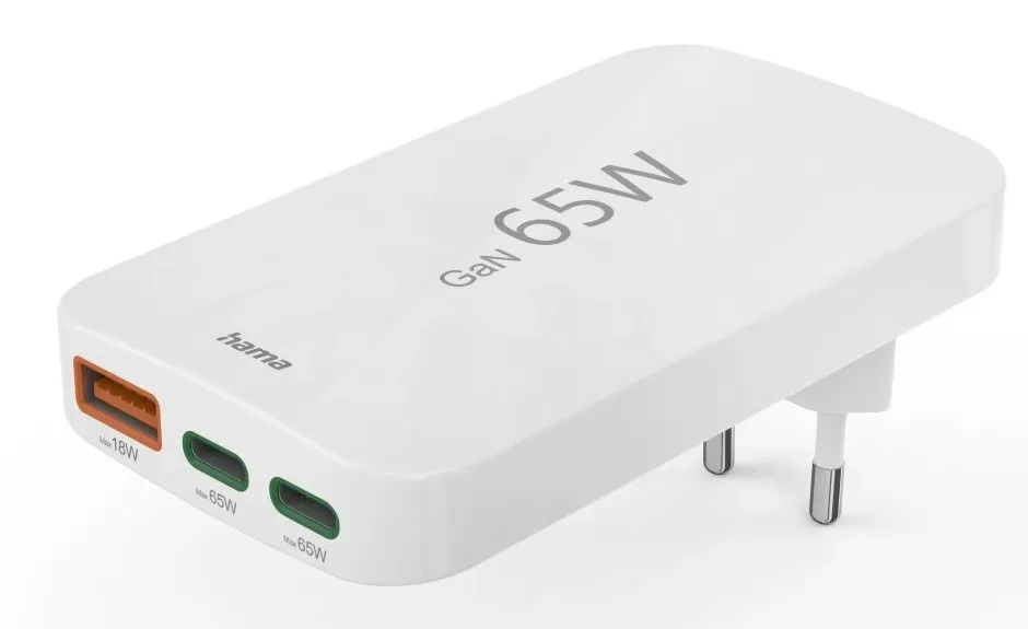 Hama 00201976 Caricabatterie per dispositivi mobili Computer portatile Power bank Smartphone Tablet Bianco AC Ricarica rapida Interno - immagine 1