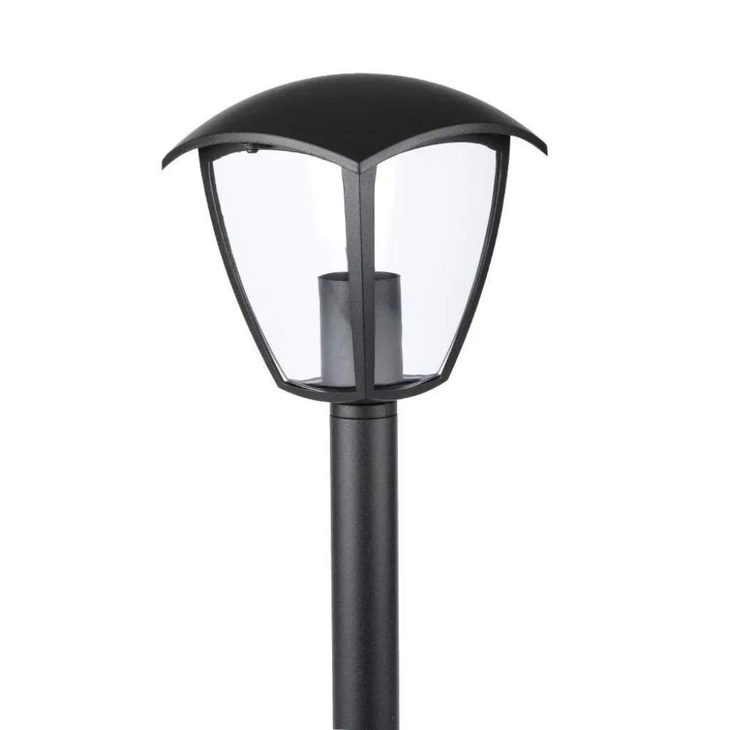 V-TAC Lampada LED da Terra a Lanterna con Portalampada E27 (Max 60W) Colore Nero h:60cm IP44 - immagine 1