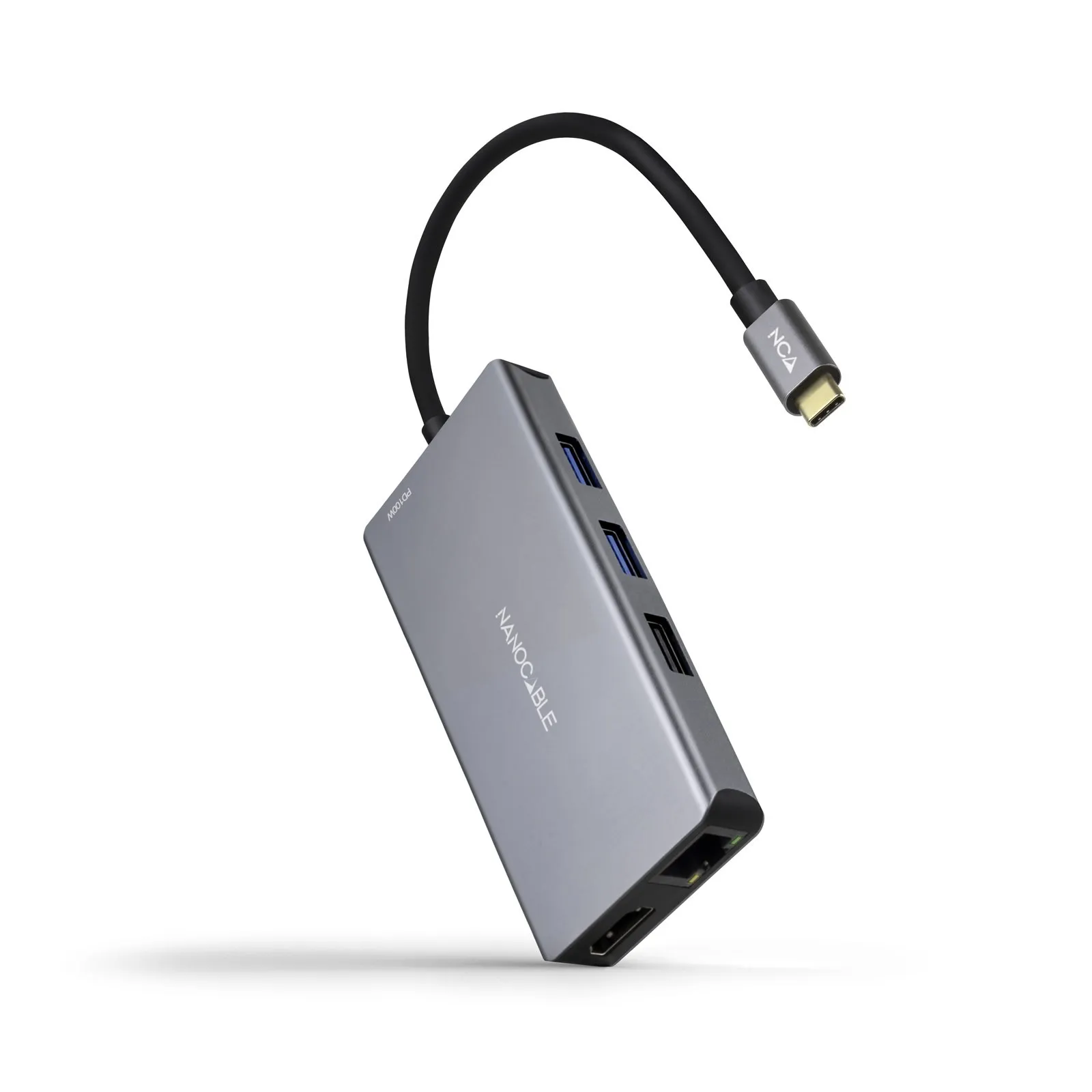 Nanocable 10.16.1009 replicatore di porte e docking station per laptop Cablato USB 3.2 Gen 1 (3.1 Gen 1) Type-C Grigio - immagine 1