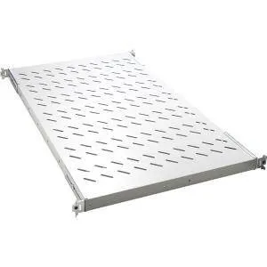 Ripiano Universale Per Armadio Rack 19 Allungabile 720 Mm Con 4 Agganci Grigio - immagine 1