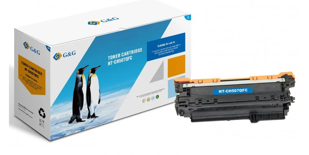 Toner Rigenerato Hp 507A resa da 6.000pg equivalente Hp CE401A colore Ciano - immagine 1