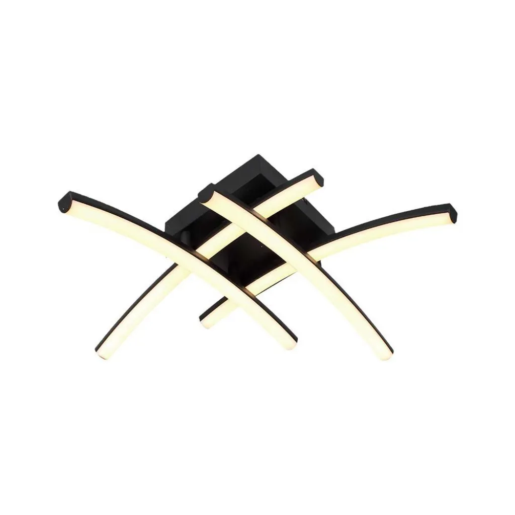 V-TAC Lampadario LED dal Design Moderno 24W Colore Nero 445*125mm 3000K - immagine 1
