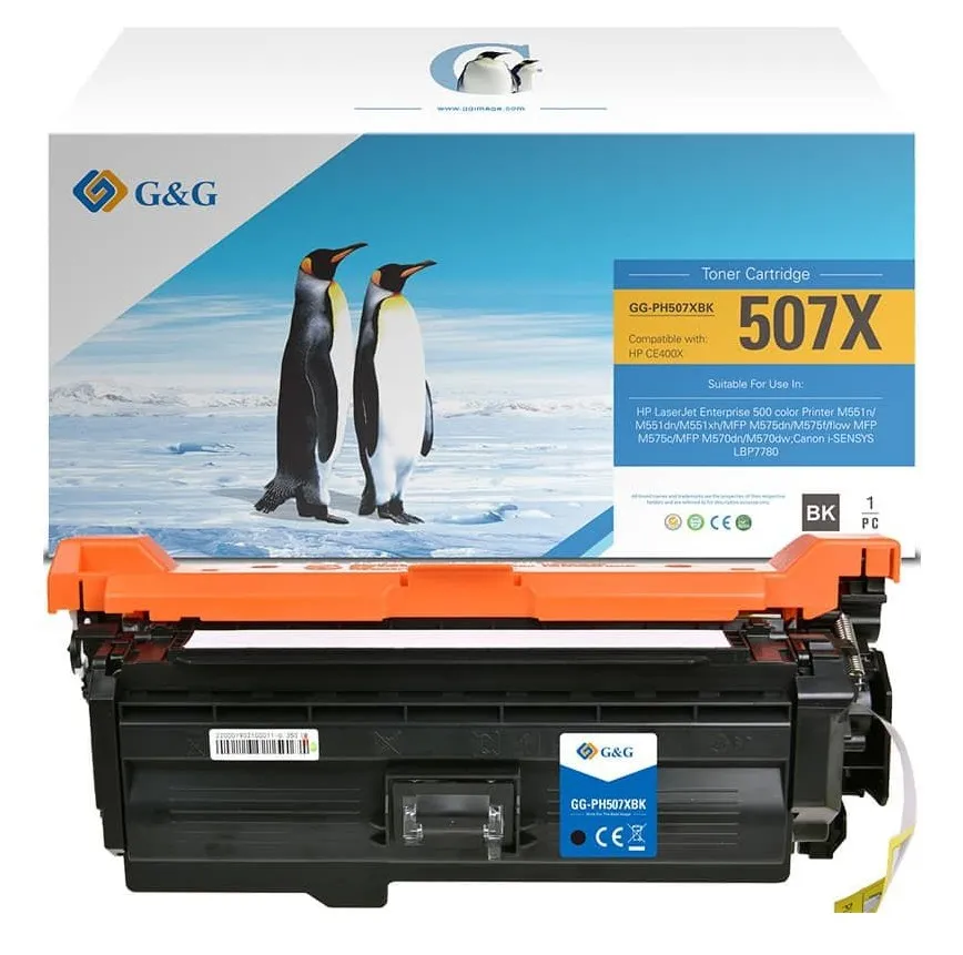Toner G&G Hp Ce400X K 11000 Pag Rigenerato - immagine 1