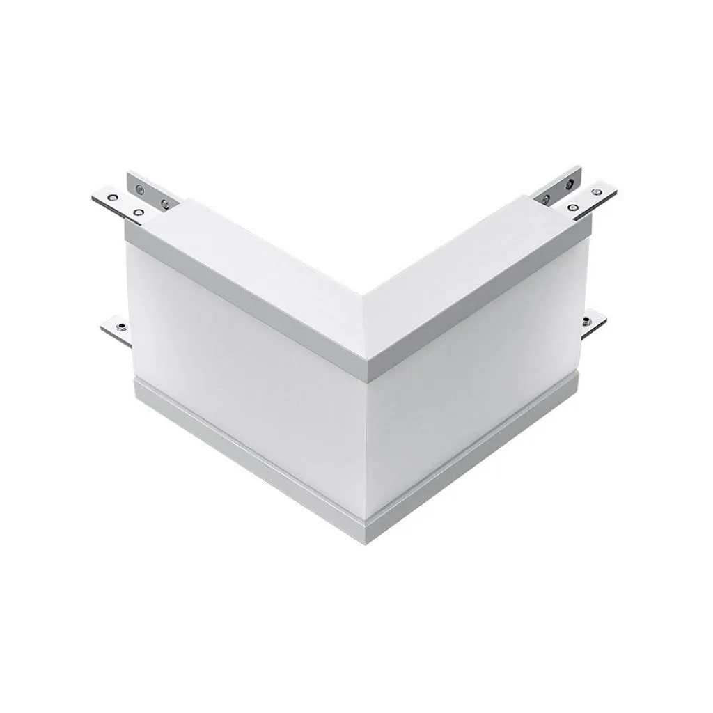 V-TAC PRO Connettore LED Chip Samsung a Incasso Lineare a L 12W Colore Argento 4000K - immagine 1