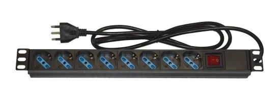 Armadio Rack Multipresa 8 Prese 19 Tripolari/Schuko Interrutore Italia - immagine 1