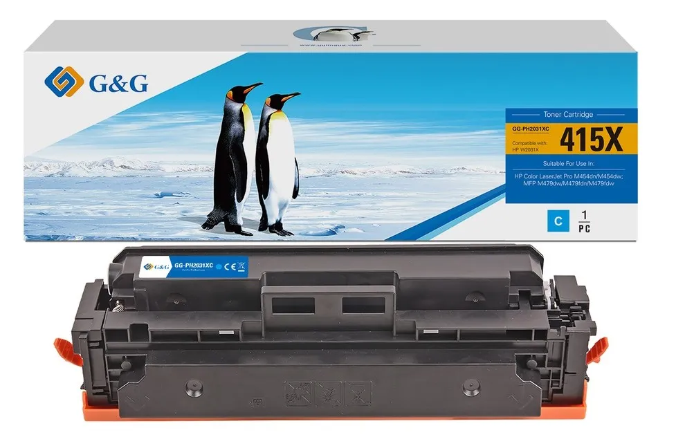 Toner G&G Hp W2031X(415X) C 6000 Pag - immagine 1