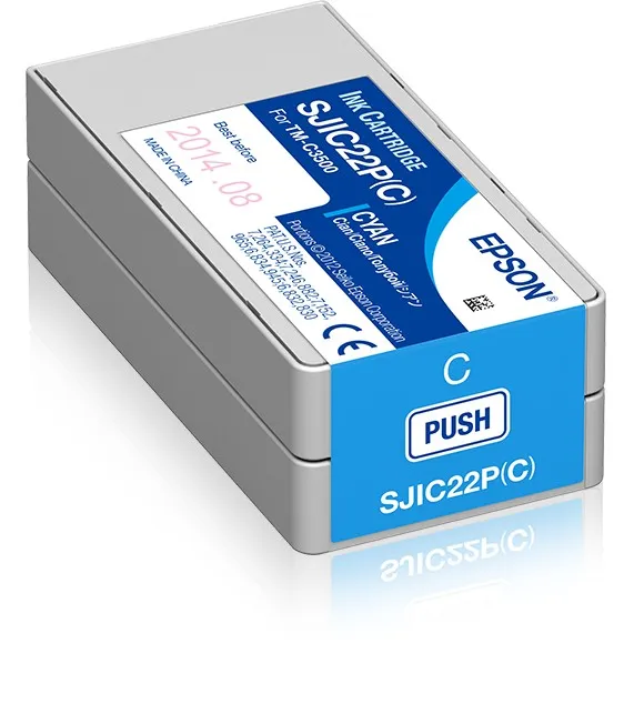 Epson SJIC22P(C): Ink cartridge for ColorWorks C3500 (Cyan) - immagine 1