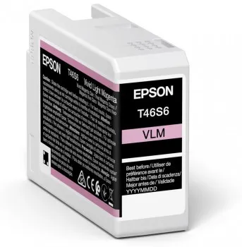 Originale Epson T46S6 Magenta Light Vivido Cartucho de Tinta Original - C13T46S600 - immagine 1