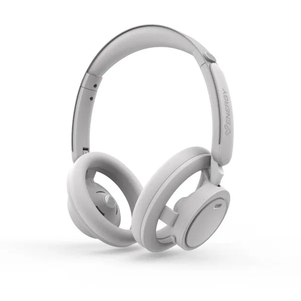 Cuffie Bluetooth Energy Systems Open Design - Tecnologia Open Sound - Design ergonomico - Connessione multipoint - Fino a 40 ore di autonomia - Microfono con riduzione del rumore ENC - Assistente vocale - Bianco - immagine 1