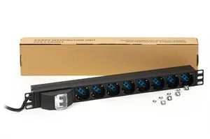 Multipresa Alimentazione Per Rack 19 Con 8 Prese Universali Tripolari/Schuko Magnetotermica - immagine 1