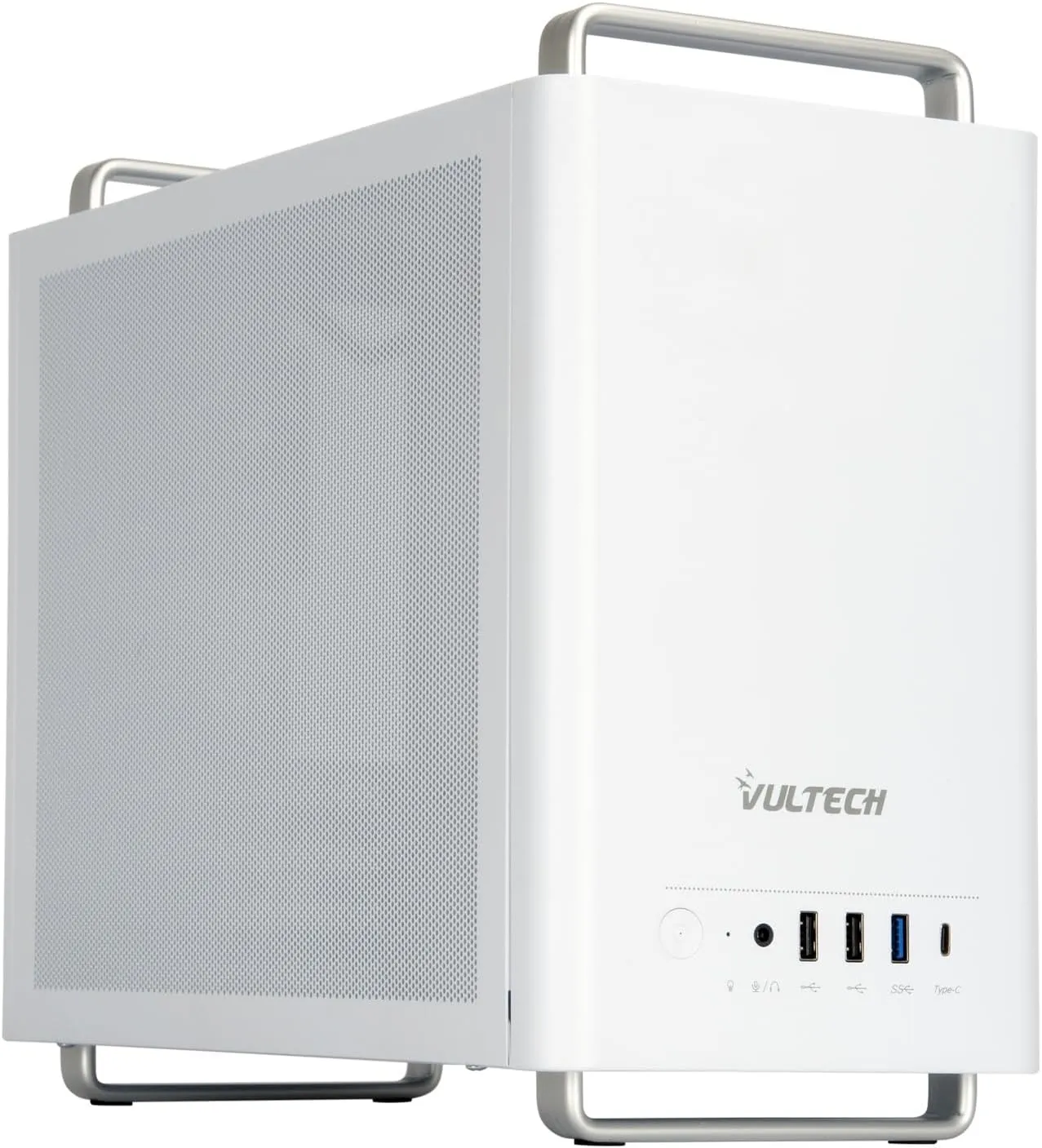 Vultech Case Micro-Atx Vco-M1059-B Con 1X Type-C 1X Usb 3.0 + 2X Usb 2.0 Bianco - immagine 1