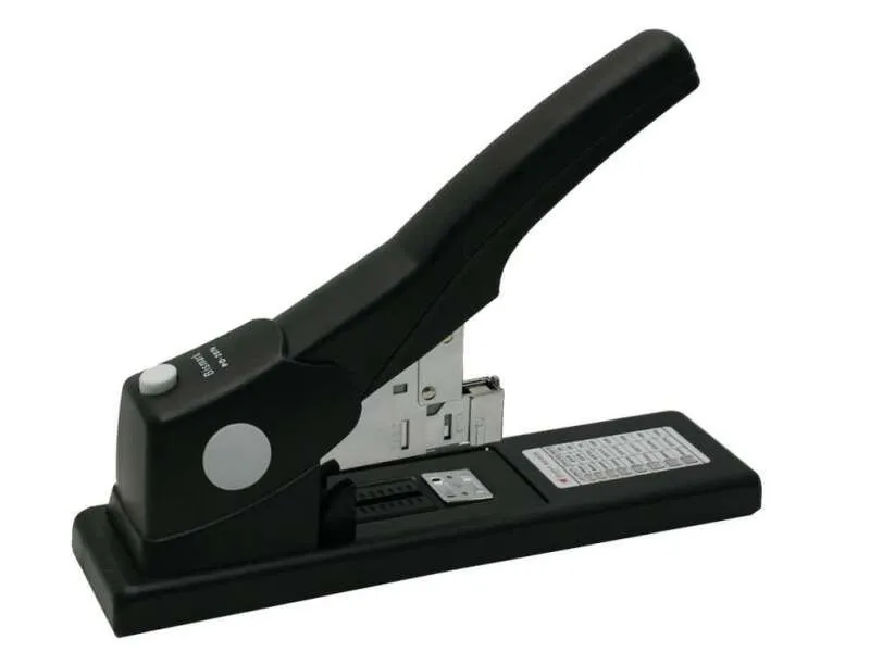 Bismark Stapler Spessore 24mm - Funzione di Pinzatura Piatta - Capacità per 200 Fogli - Colore Nero - immagine 1