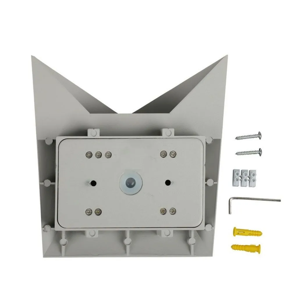 V-TAC Lampada LED da Muro a Tasca 5W 110LM/W Colore Grigio 4000K IP65 - immagine 1