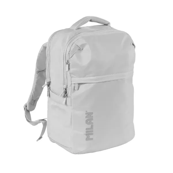 Zaino Milan Shadow 25L - 2 tasche frontali 2 tasche laterali scomparto imbottito per laptop fino a 16 - Spallacci regolabili e imbottiti - Grigio - immagine 1