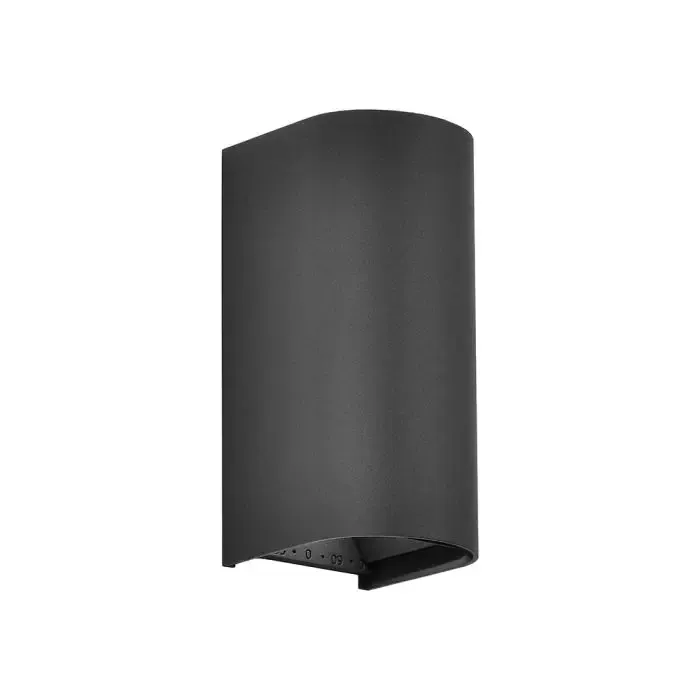 V-TAC Applique LED da Esterno 12W Cilindrica Doppio Fascio Regolabile Nera CCT IP65 - immagine 1