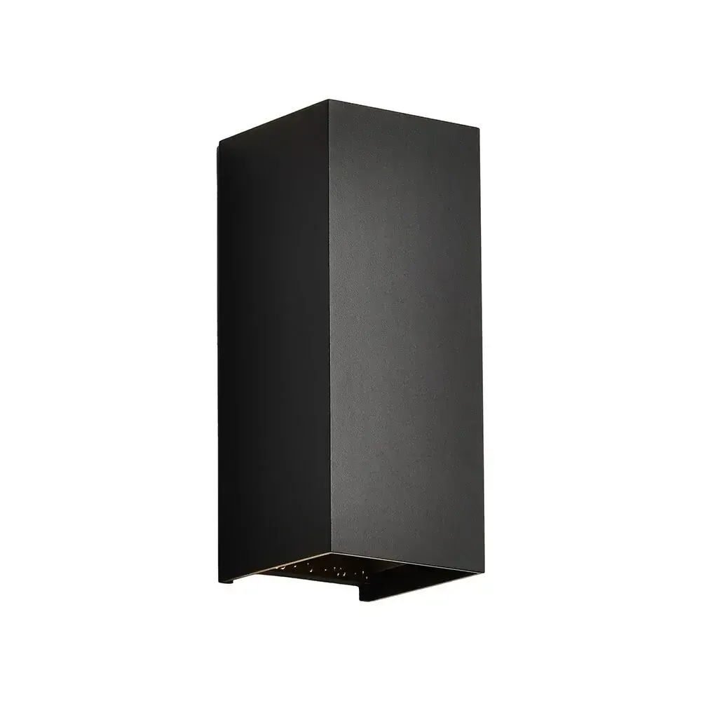 V-TAC Applique LED da Esterno 10W Rettangolare Doppio Fascio Regolabile Nera CCT IP65 - immagine 1