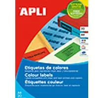 APLI 11838 etichetta autoadesiva Giallo 100 pz - immagine 1