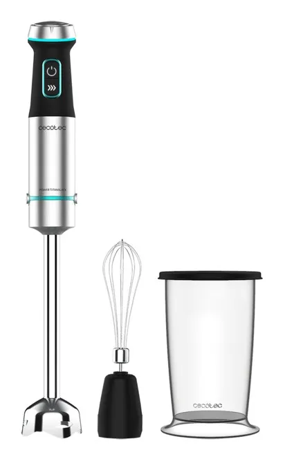 Cecotec Power TitanBlack 1200 XL Cream 08 L Frullatore ad immersione 1200 W Nero Argento - immagine 1