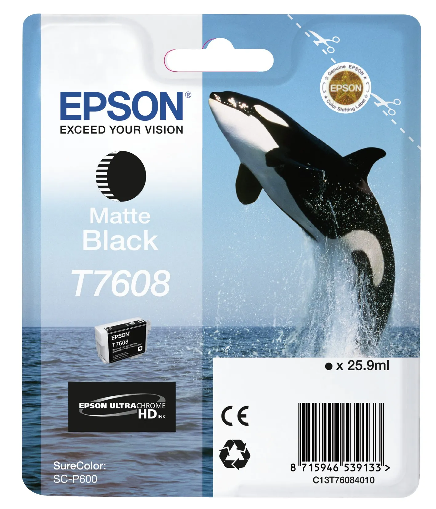 Epson Nero Matte T7608 - immagine 1