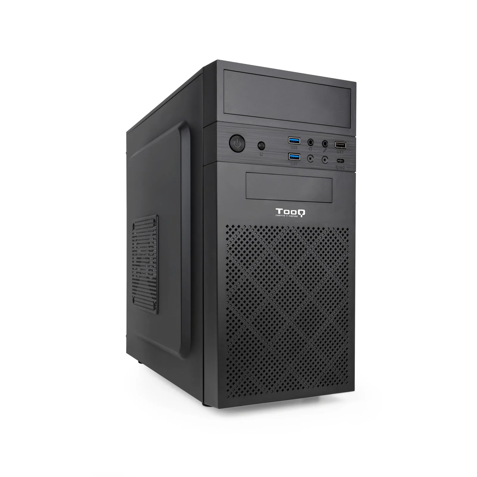 TooQ TQC-4701U3C-B computer case Mini Tower Nero - immagine 1