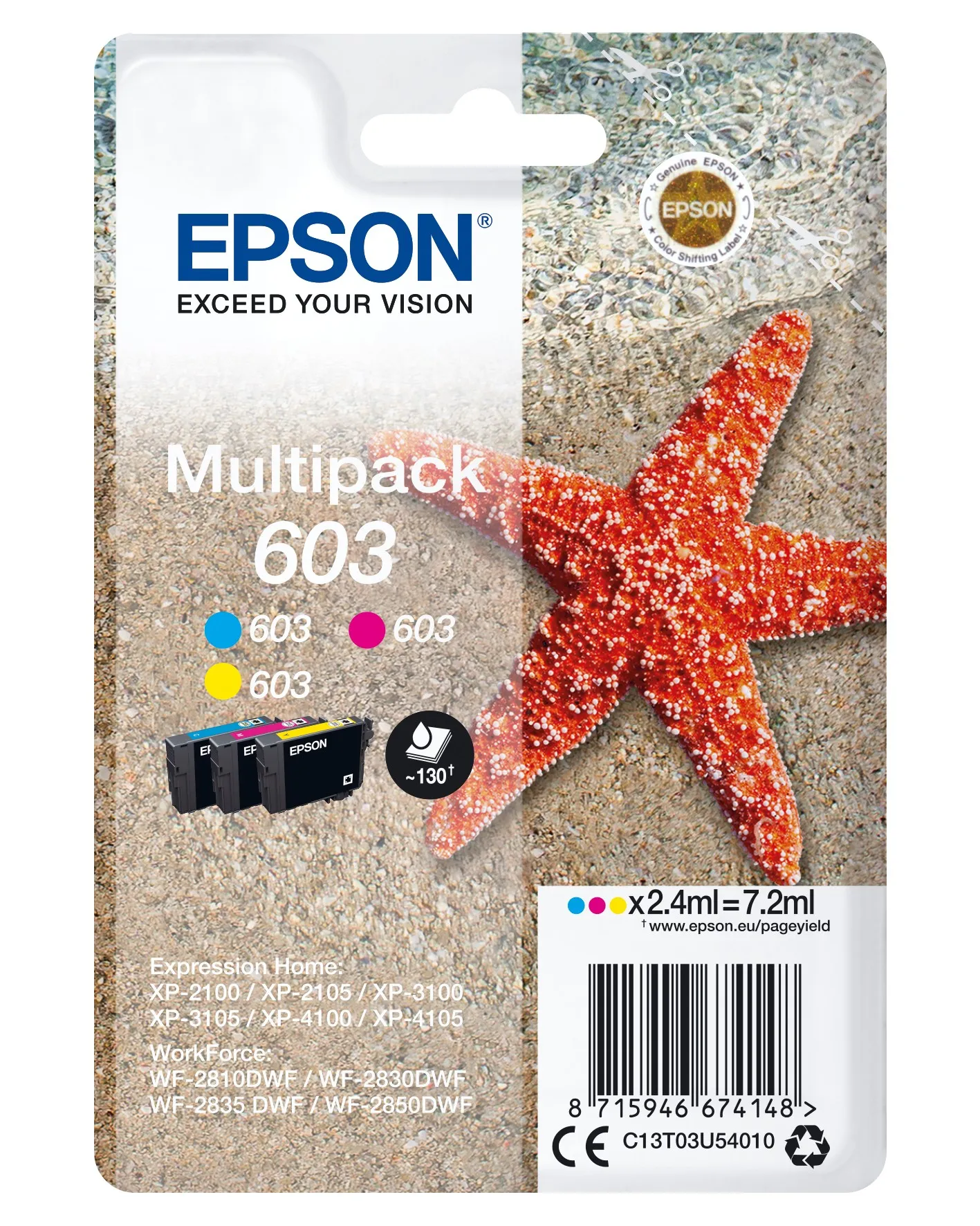 Epson Multipack 3-colours 603 Ink - immagine 1