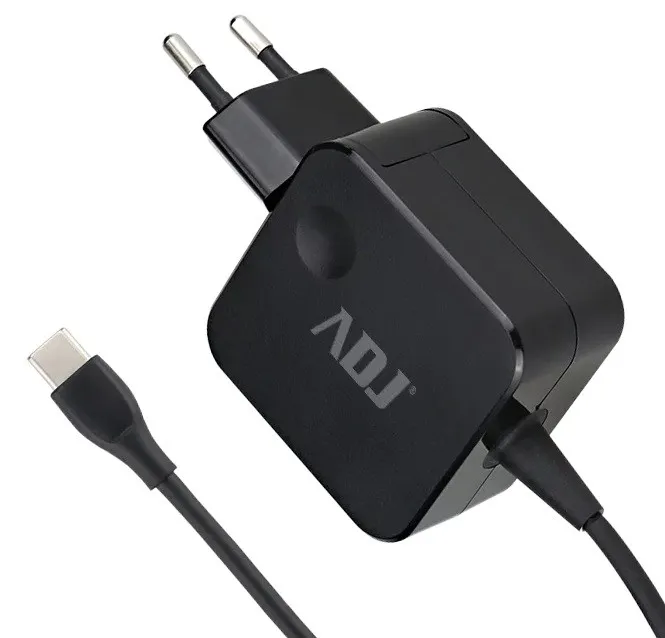 Alimentatore Notebook 65W Type-C Bk Cavo 1.5Mt Compatibile Con Apple - immagine 1