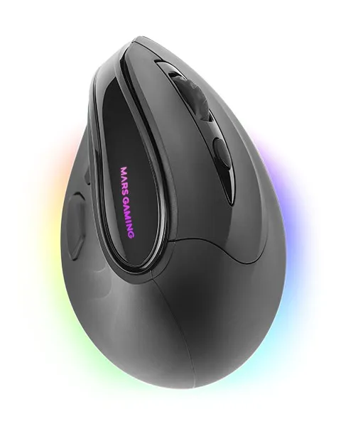 Mars Gaming MMSK mouse Mano destra RF senza fili + Bluetooth Ottico 8400 DPI - immagine 1