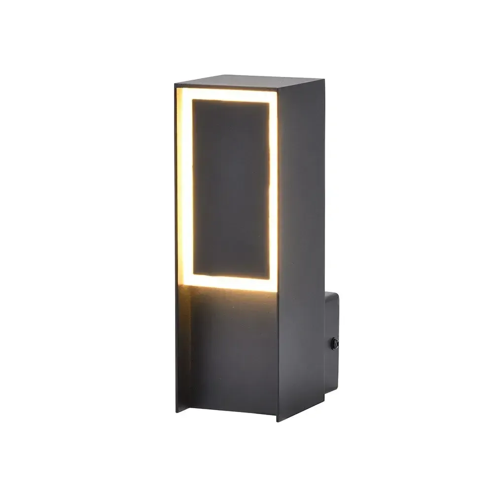 V-TAC Applique LED da Esterno 5W Rettangolare Nera 3000K IP54 - immagine 1