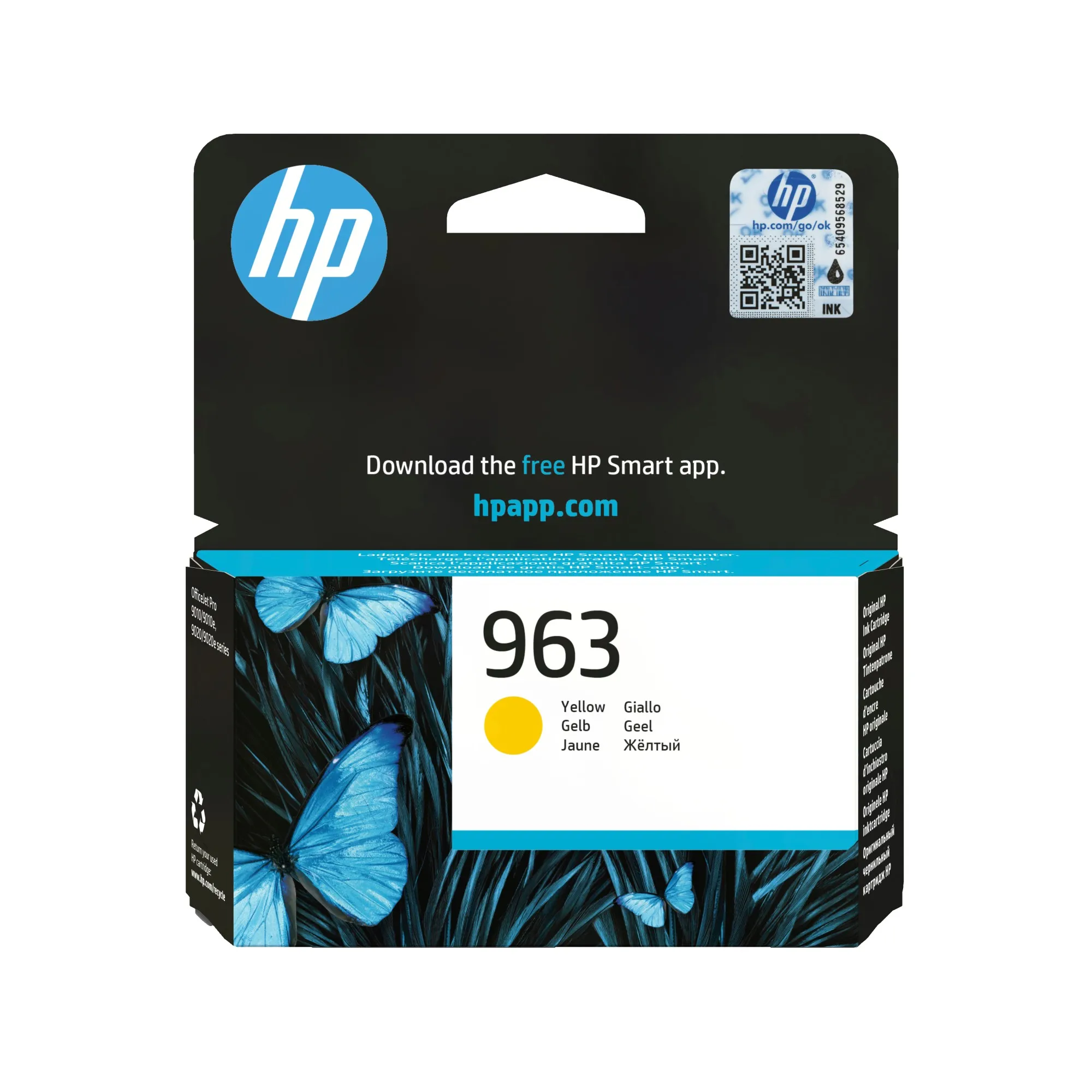Originale HP Cartuccia di inchiostro giallo originale 963 - immagine 1