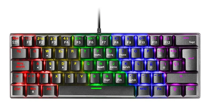Mars Gaming MK60 tastiera USB QWERTY Italiano Nero - immagine 1
