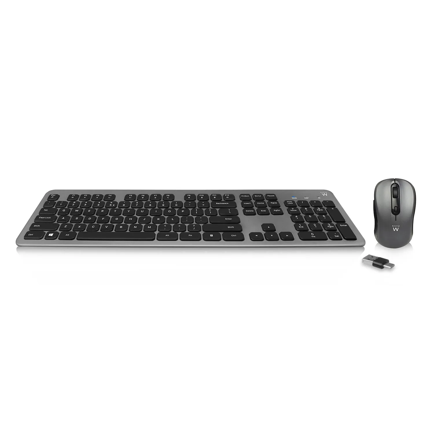 Ewent EW3272 tastiera Mouse incluso Universale RF Wireless QWERTY Spagnolo Nero - immagine 1