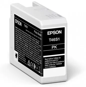 ORIGINALE Epson Cartuccia d'inchiostro Nero (Foto) C13T46S100 T46S1 25ml - immagine 1