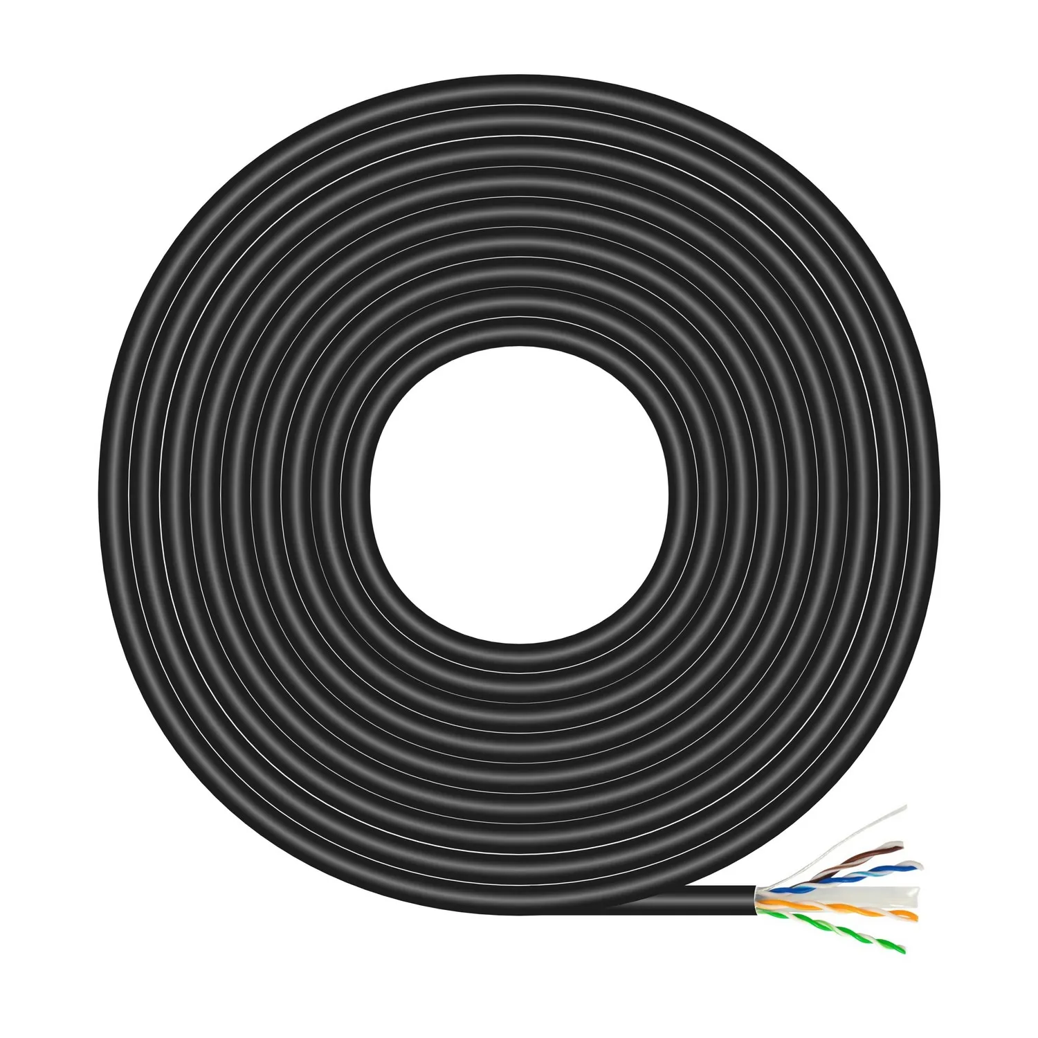 AISENS A135-0675 cavo di rete Nero 100 m Cat6 U/UTP (UTP) - immagine 1