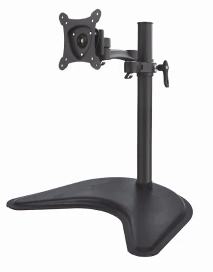 Braccio Da Tavolo Con Base Per Video Fino A 15 Kg Da 13 A 27 Fino A Vesa 100X100 Con Due Snodi - immagine 1