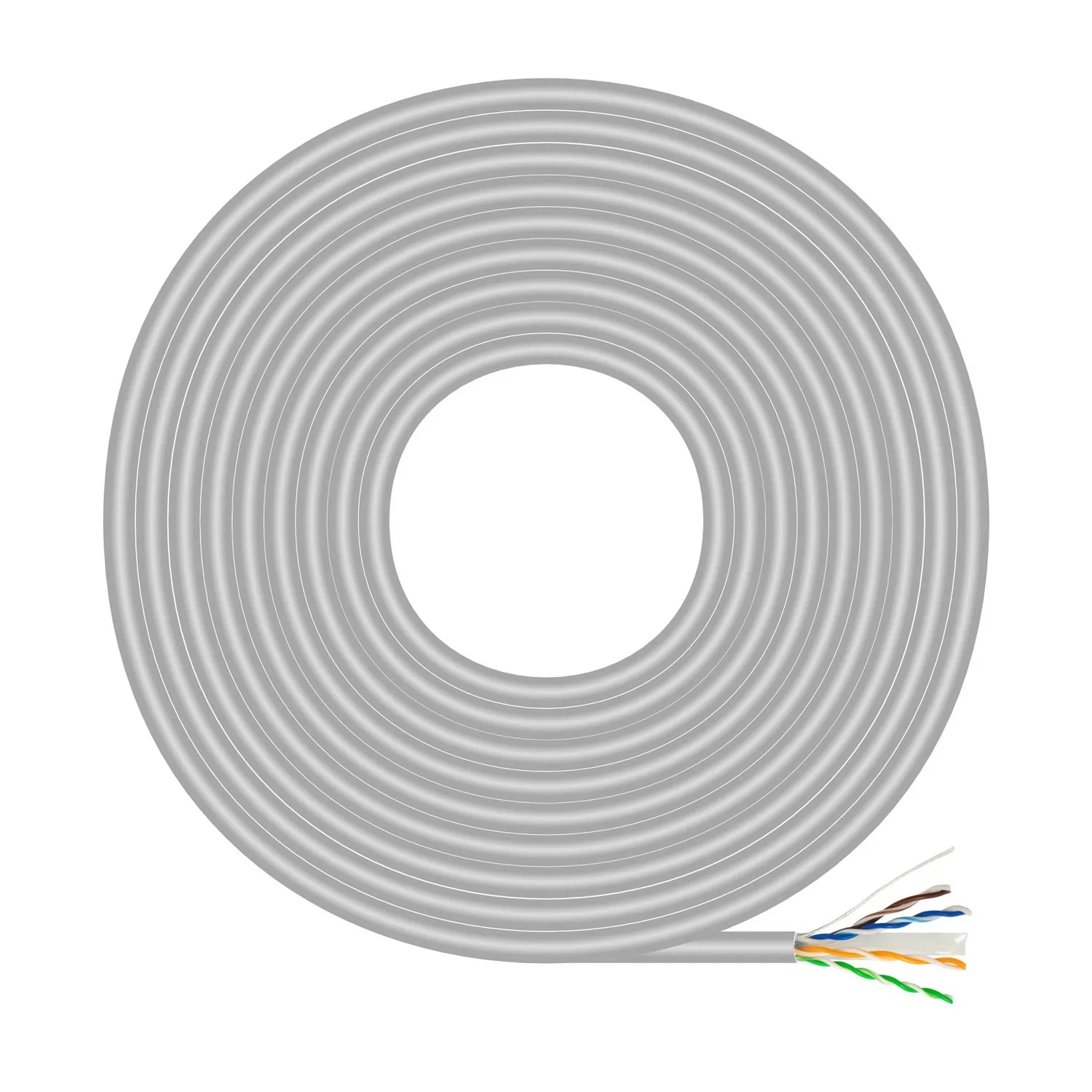 AISENS A135-0660 cavo di rete Grigio 100 m Cat6 U/UTP (UTP) - immagine 1