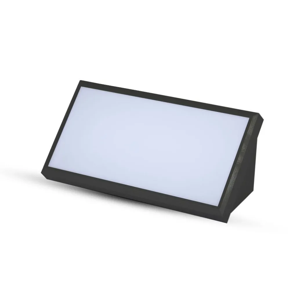 V-TAC Lampada LED da Muro Angolare 20W Colore Nero 3000K IP65 - immagine 1