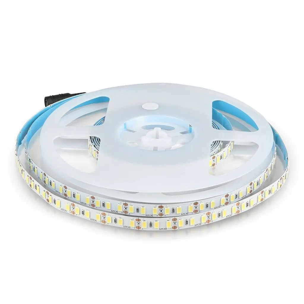 V-TAC Strip LED SMD5730 20W/m 5m 120 LED/m 2000Lm/m 12V 3000K IP20 CRI >90 - immagine 1