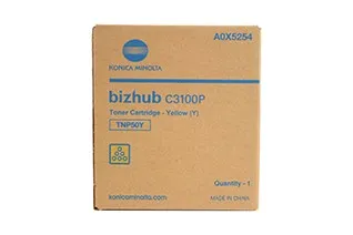 ORIGINALE Konica Minolta toner giallo A0X5254 TNP50Y 5000 pagine - immagine 1