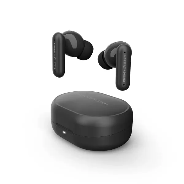 Cuffie wireless Energy Sistem Chill - Bluetooth 6.0 - Cancellazione attiva del rumore - Bassi profondi - Chiamate vocali di alta qualità - Durata della batteria di 21 ore - Modalità bassa latenza - Assistente vocale integrato - Nero - immagine 1