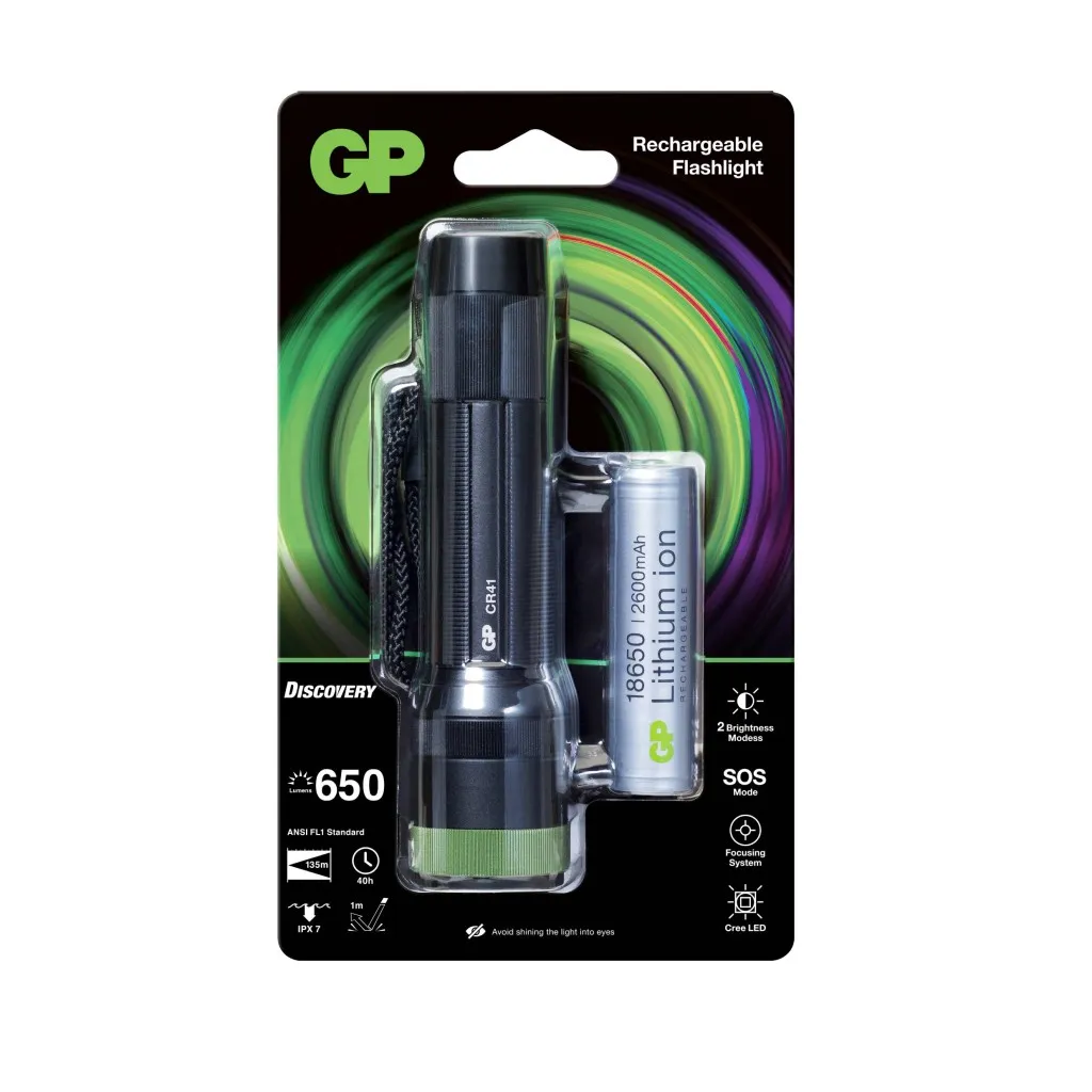 GP Battery Torcia LED CR41 Penna 650LM con 1 Batteria Mini Stilo AAA - immagine 1