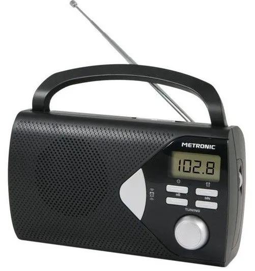Metronic 477205 radio Portatile Digitale Nero - immagine 1