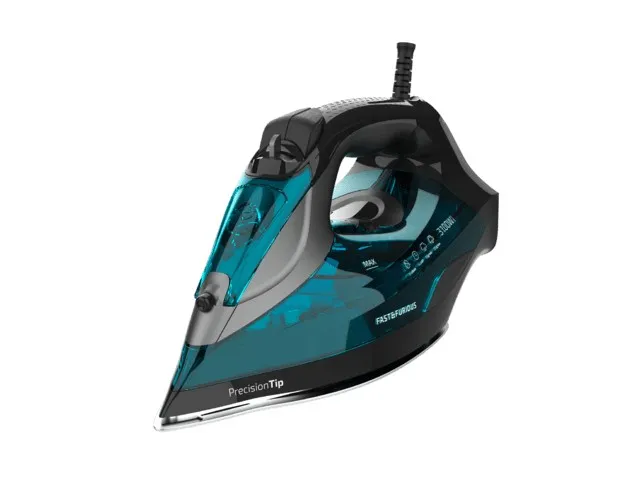 Cecotec 05570 ferro da stiro Ferro a vapore Piastra in Ceramica 3100 W Colore acqua Nero - immagine 1