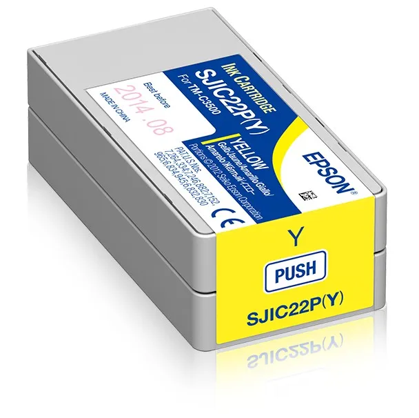 ORIGINALE Epson Cartuccia d'inchiostro giallo C33S020604 SJIC22P-Y 325ml - immagine 1
