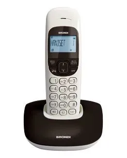 Brondi Telefono Cordless Nice Nero Vivavoce Rubrica Sveglia - immagine 1