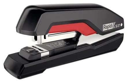 Cucitrice da tavolo Rapid Supreme S50 - Fino a 50 fogli - Per punti metallici 24/6-8+ 26/6-8+ - Punti metallici piatti e inchiodati - Nero/Rosso - immagine 1