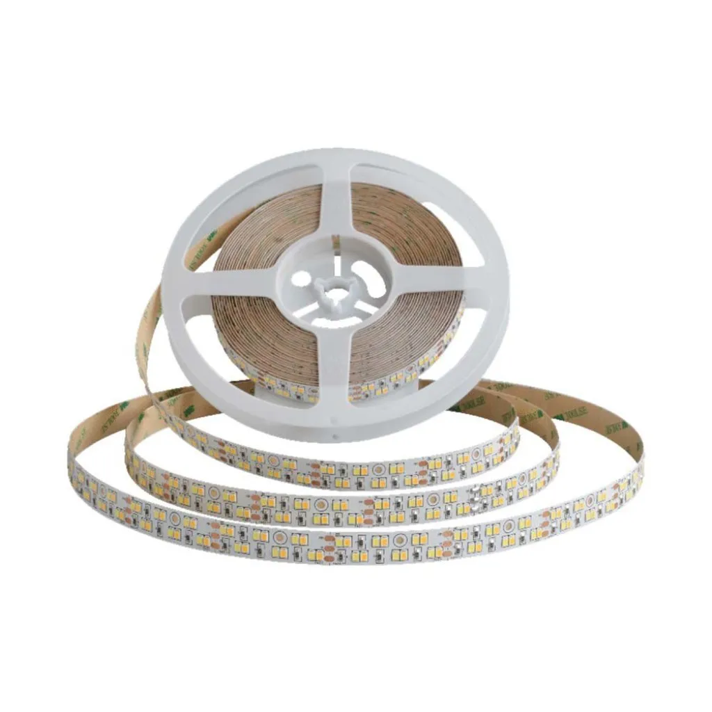 V-TAC Strip LED SMD2835 240 LED/m 21W/m Doppio PCB 5m 24V 3in1 IP20 15mm - immagine 1