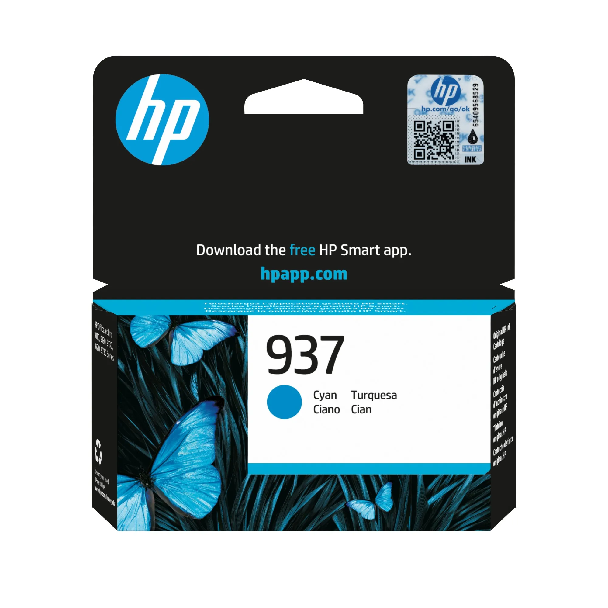 HP Cartuccia di inchiostro ciano originale 937 - immagine 1