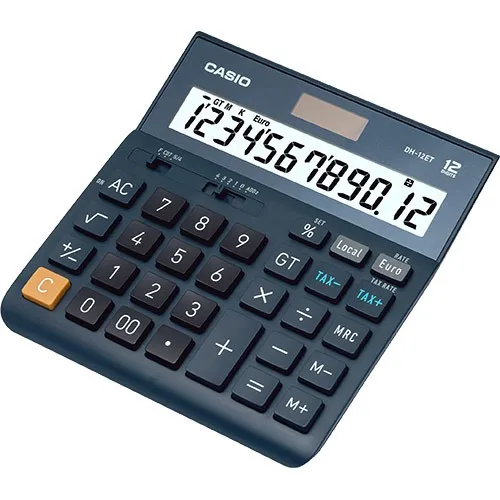 Casio DH-12ET calcolatrice Desktop Calcolatrice di base Nero - immagine 1